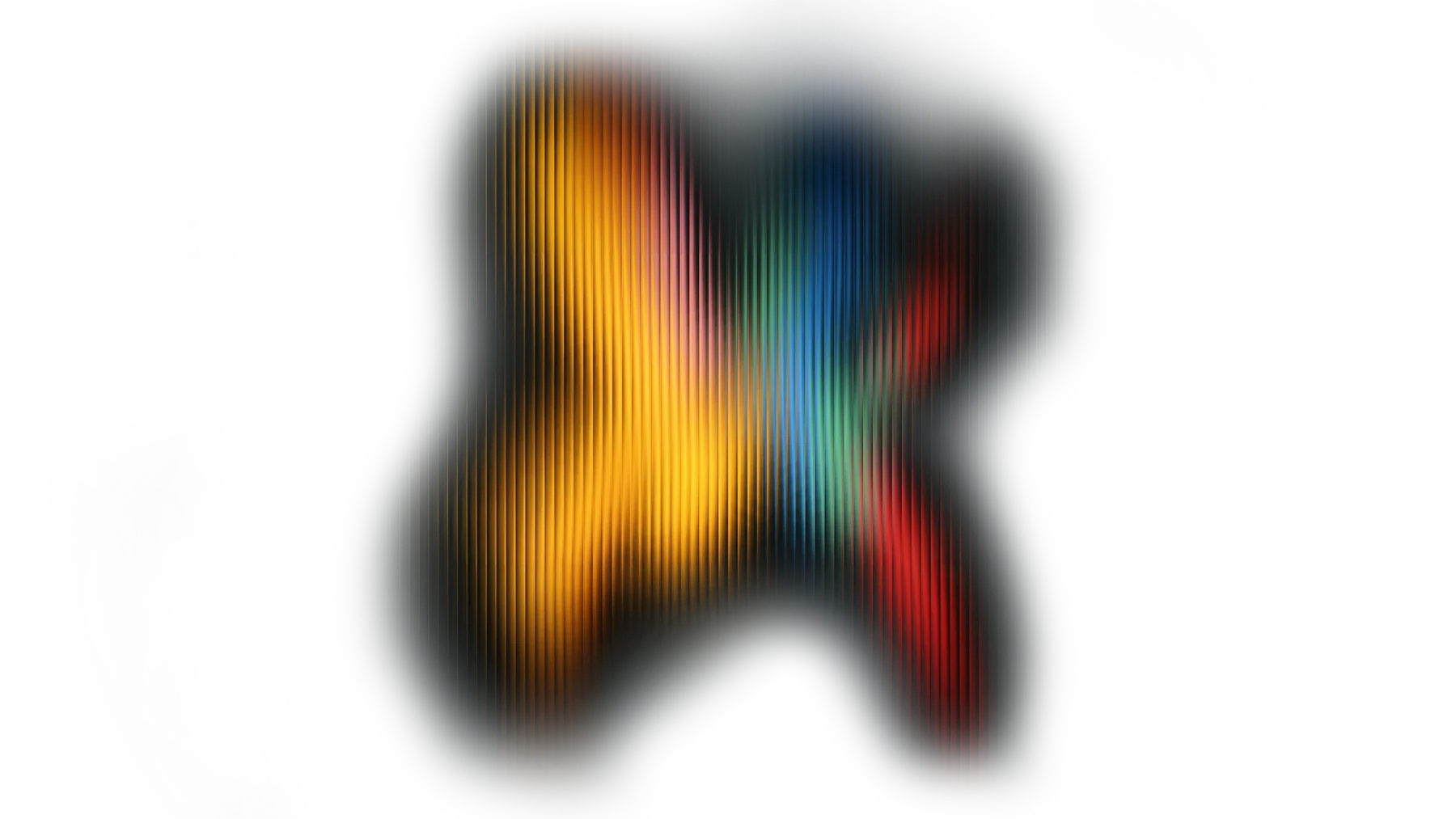 Original SFF 2026 Weave motif: interlaced colours flowing into a second abstract form